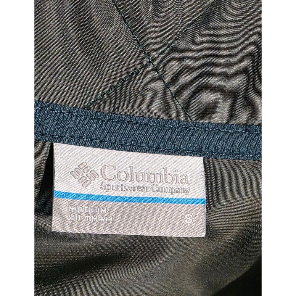Columbia Womens Teal Blue Quilted Snap Front Jacket Small - Picture 4 of 6